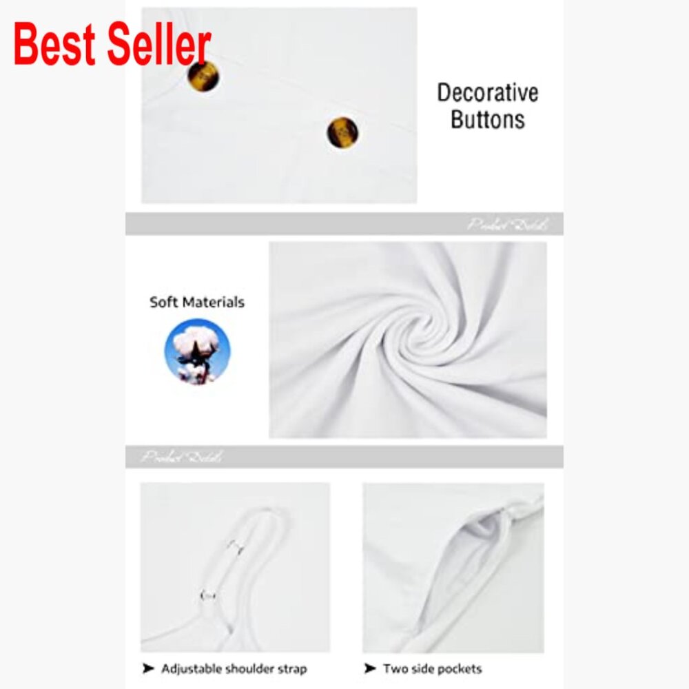 Polyester Blend Spaghetti Strap V-Neck Cover Up D… - image 5